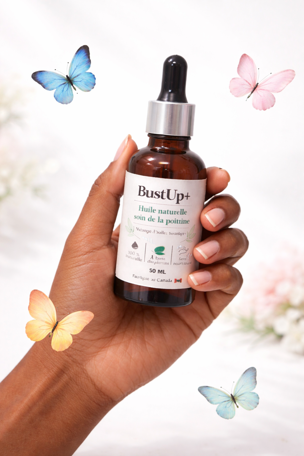 •	Bustup+ – Huile Botanique Raffermissante & Volumisante