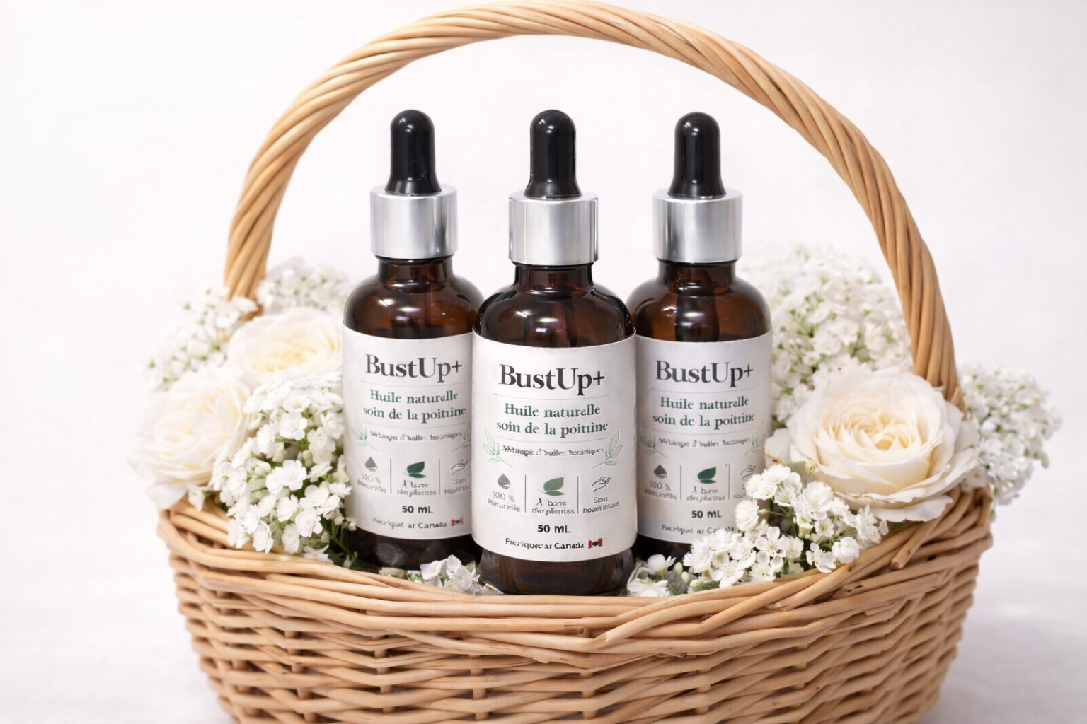 •	Bustup+ – Huile Botanique Raffermissante & Volumisante