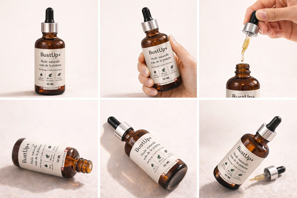 •	Bustup+ – Huile Botanique Raffermissante & Volumisante